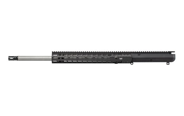 M5E1 COMPLETE UPPER, 22" 6.5 CREEDMOOR SS FLUTED BARREL, EM-15 HG - ANODIZED BLACK